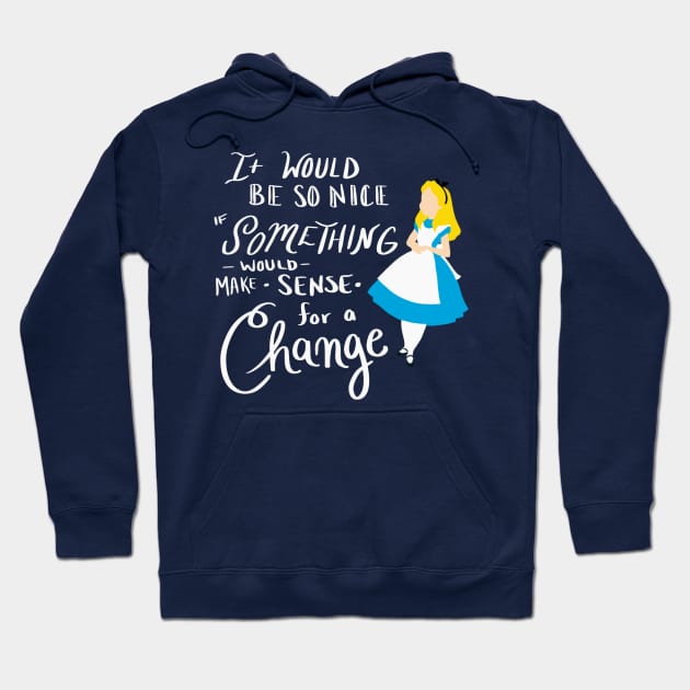 Alice in Wonderland Hoodie by Courtneychurmsdesigns